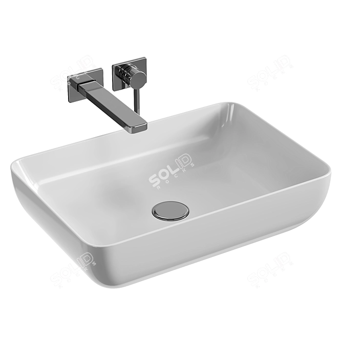 Sleek Kaldewei Countertop Washbasin 3D model image 1