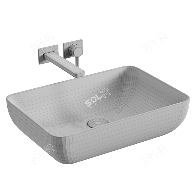 Sleek Kaldewei Countertop Washbasin 3D model image 3