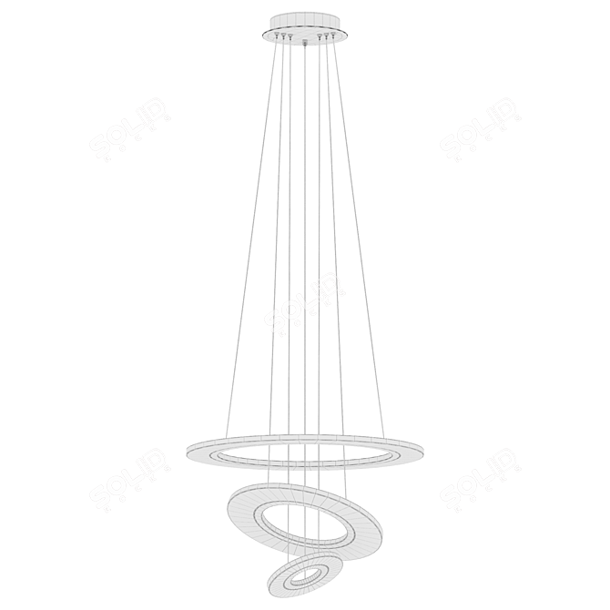 Lindby Amisu LED Pendant Light 3D model image 2
