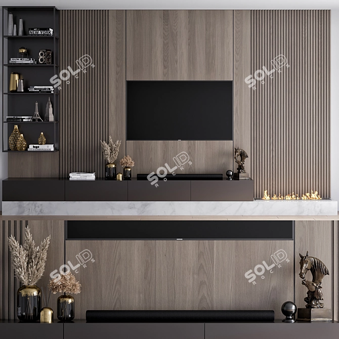 Samsung TV Wall Mount Soundbar 3D model image 1