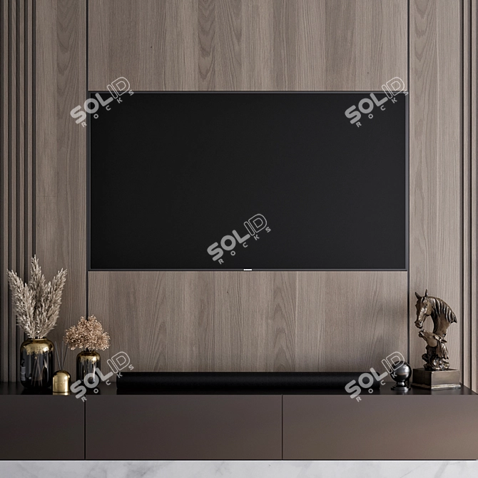 Samsung TV Wall Mount Soundbar 3D model image 5