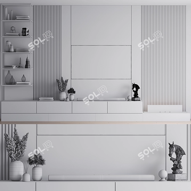 Samsung TV Wall Mount Soundbar 3D model image 6