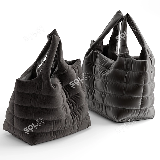  Chic Tote Bags Collection 3D model image 1