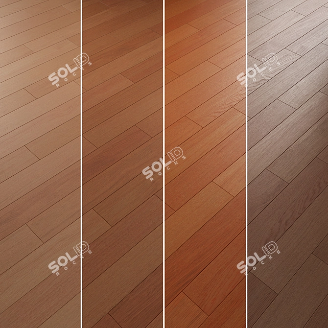 Oak Parquet Flooring 084 3D model image 5