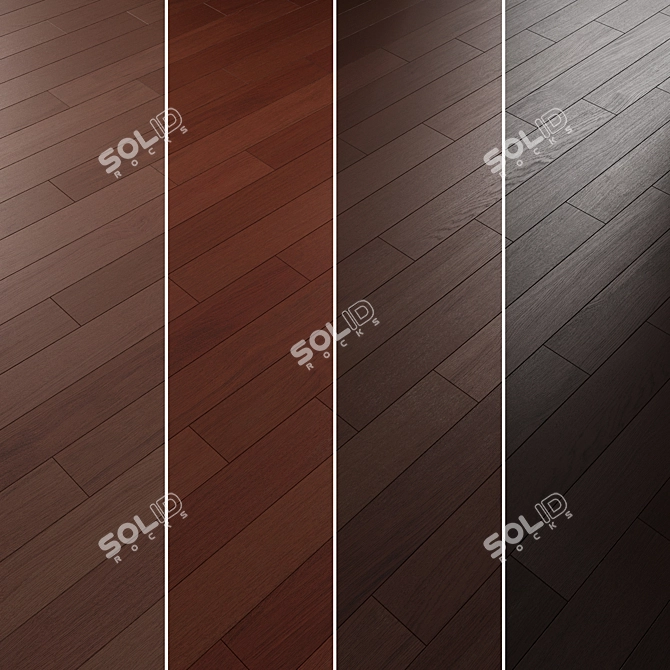 Oak Parquet Flooring 084 3D model image 6