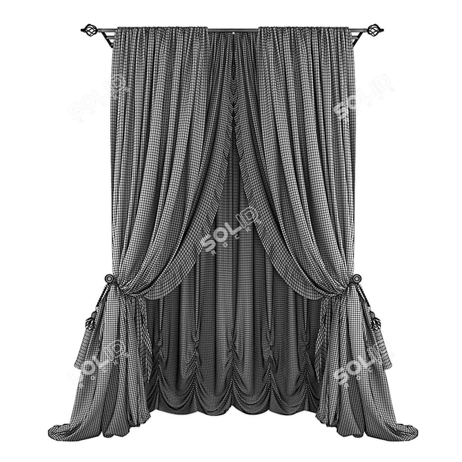 Polyester Curtains: 249234 - 264357 3D model image 2