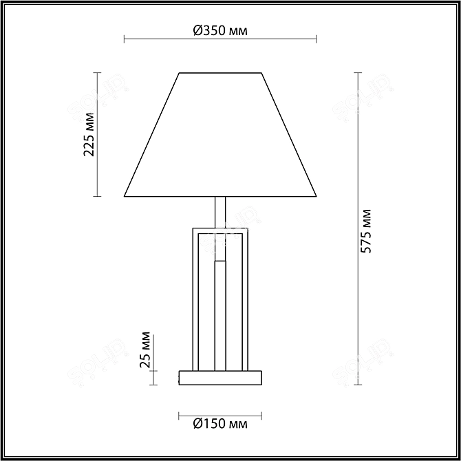 Lumion Neoclassi Fletcher Desk Lamp 3D model image 7