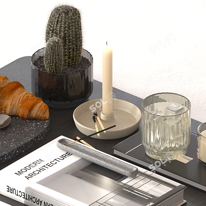 Elegant Decor Set 3 3D model image 3
