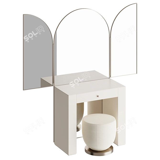 Elegant Vanity Set Ensemble 3D model image 1