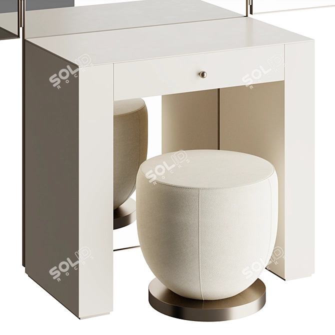 Elegant Vanity Set Ensemble 3D model image 4