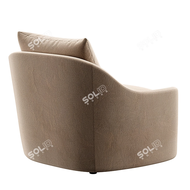 Elegant Belgard Lounge Chair 3D model image 5