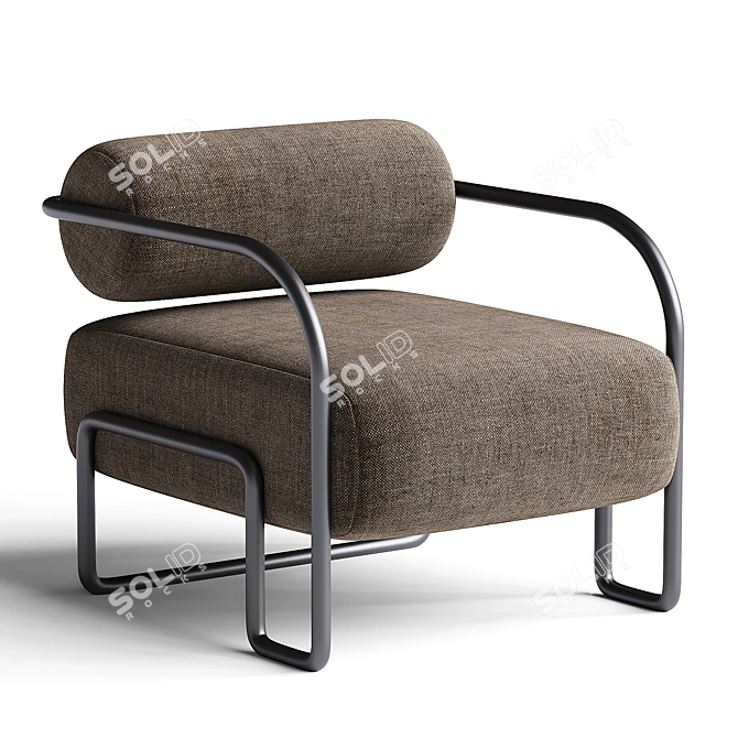 Modern Ardent Armchair 3D Model 3D model image 3