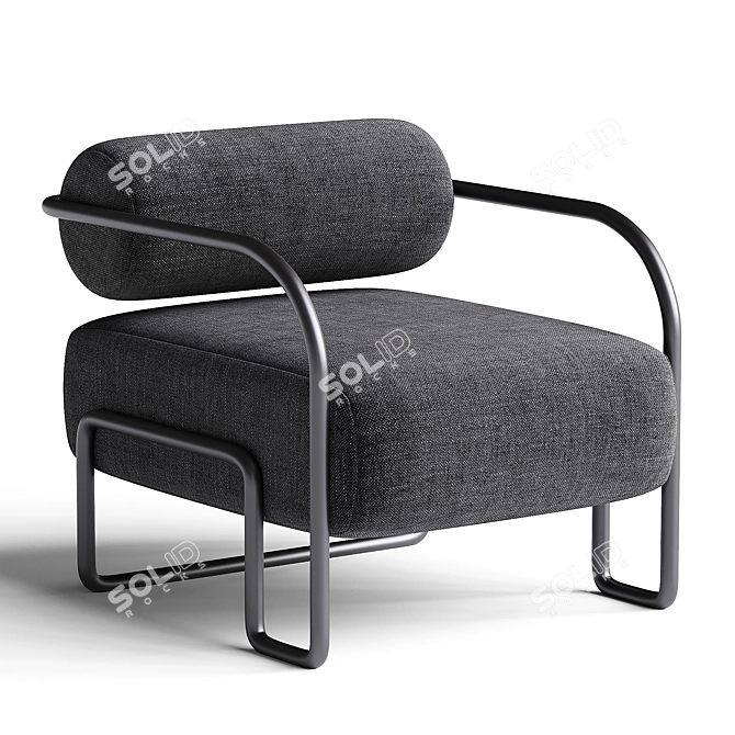 Modern Ardent Armchair 3D Model 3D model image 4