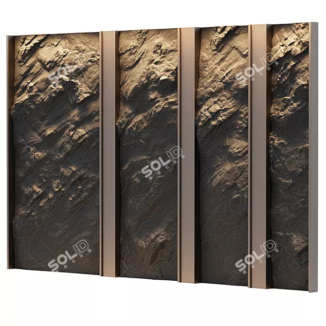 Decorative Stone Panels, Various Sizes 3D model image 4