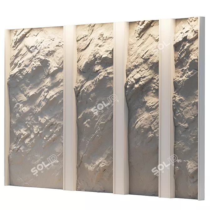 Decorative Stone Panels, Various Sizes 3D model image 2