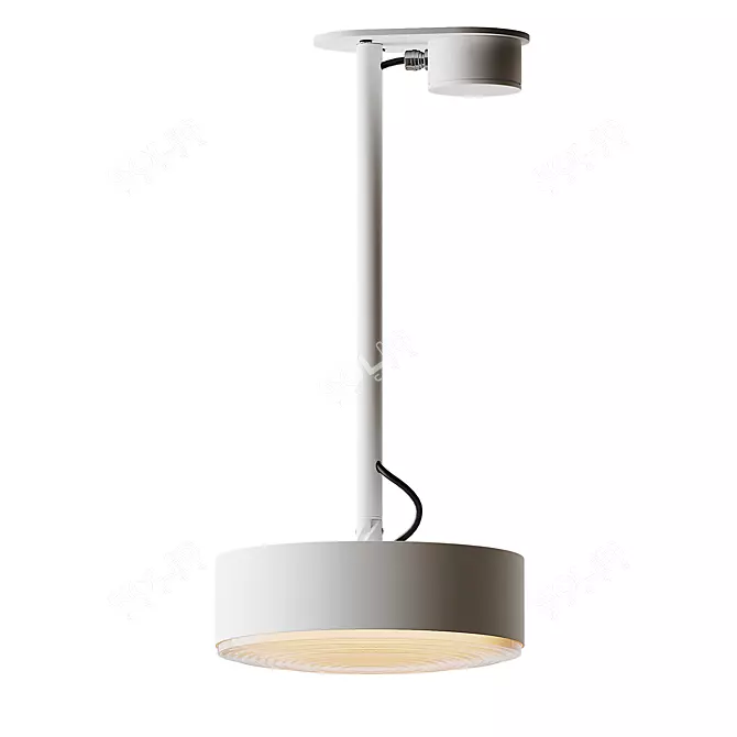 Sleek Radieux Ceiling Lamp 3D model image 3