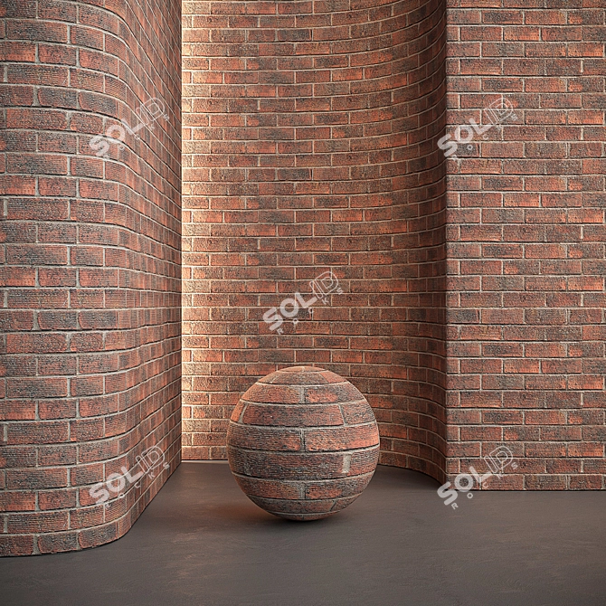 Brick Wall 3 Material Set 3D model image 8