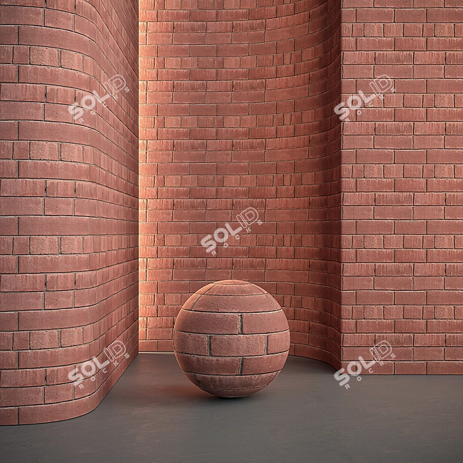 Brick Wall 3 Material Set 3D model image 9