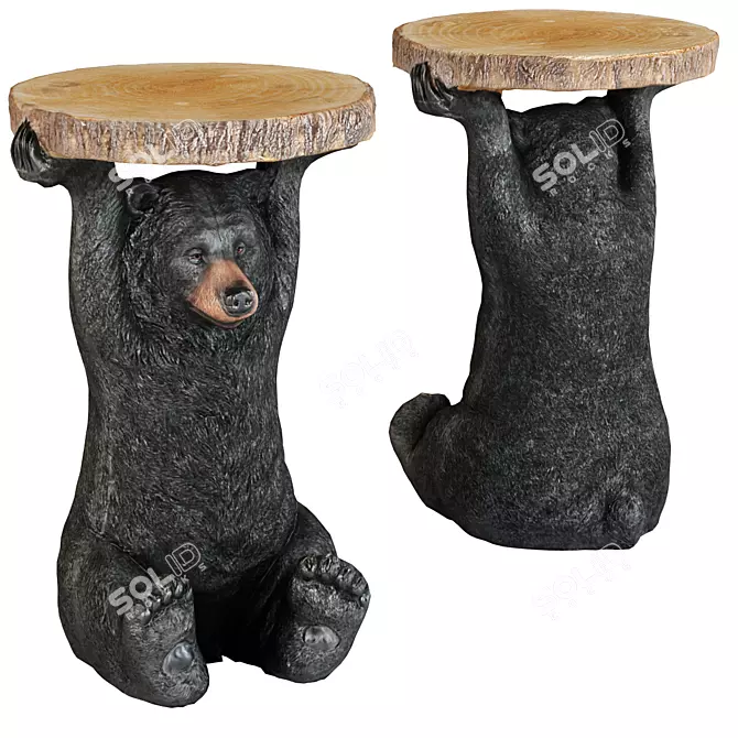 Bear Animal Side Table. 3D model image 1