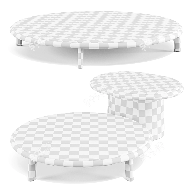 Kettal Giro Braided Tables 3D model image 4