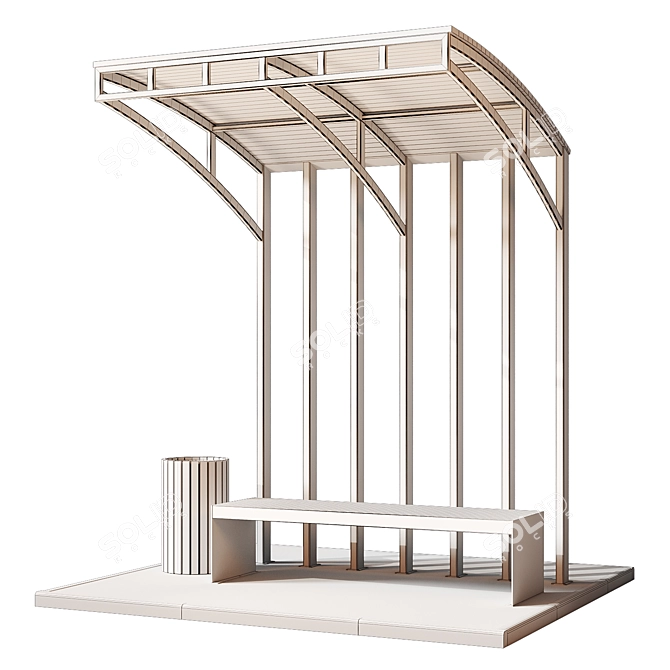 Outdoor Seating Set Collection 3D model image 4