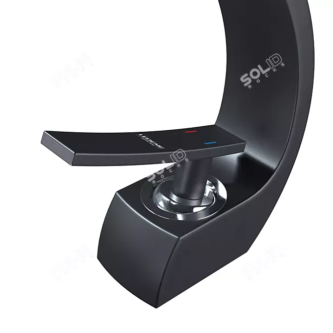 Ledeme Black Chrome Mixer 3D model image 3