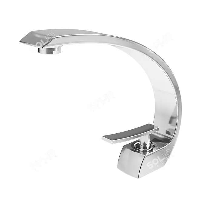 Ledeme Black Chrome Mixer 3D model image 5