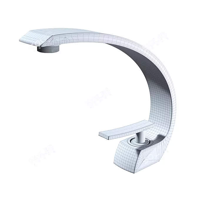 Ledeme Black Chrome Mixer 3D model image 6