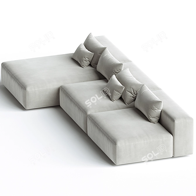 Elegant Modular Sofa Design 3D model image 2