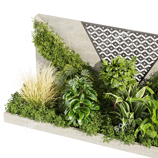 Luxury Garden Plant Collection Bundle 3D model image 2