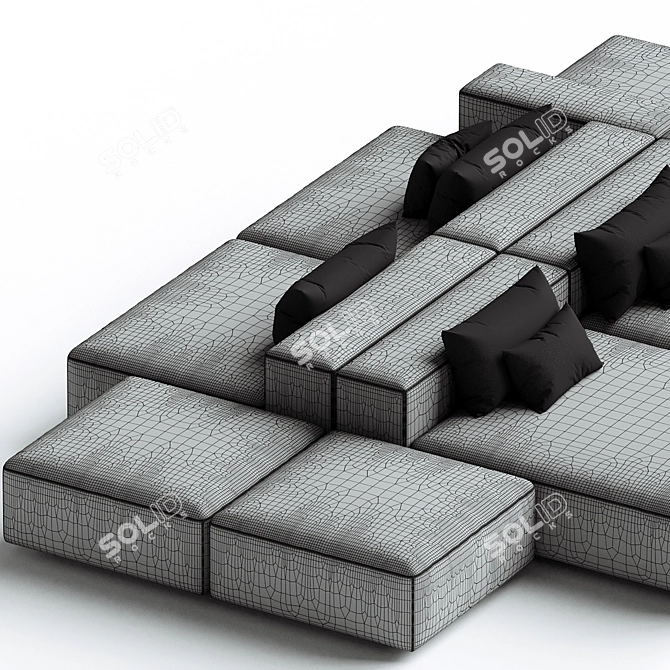 Modular Eleonore Sofa 450x290cm 3D model image 4