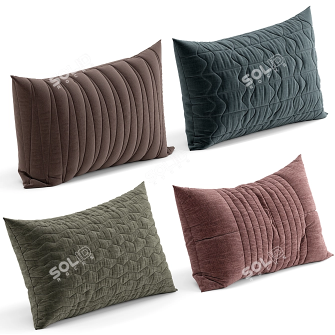 Versatile Pillow with 4 Options 3D model image 2