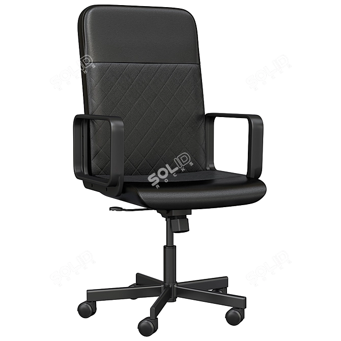 Ergonomic Swivel Office Chair 3D model image 1