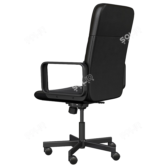 Ergonomic Swivel Office Chair 3D model image 3