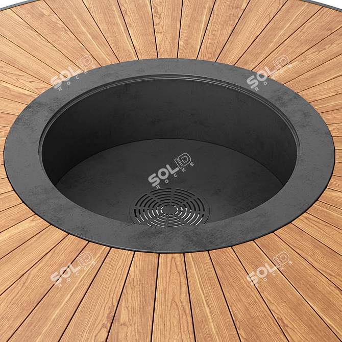 Outdoor Fire Pit Models Collection 3D model image 2