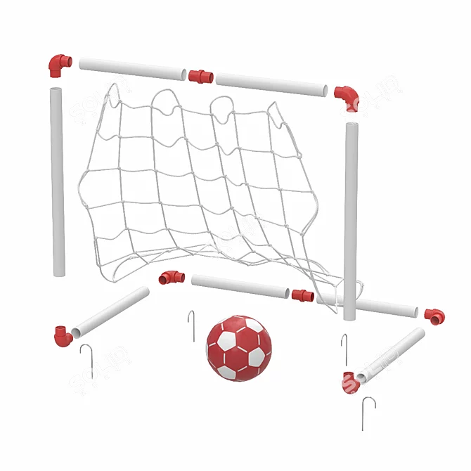 DFC Mini Soccer Goal Set 3D model image 4