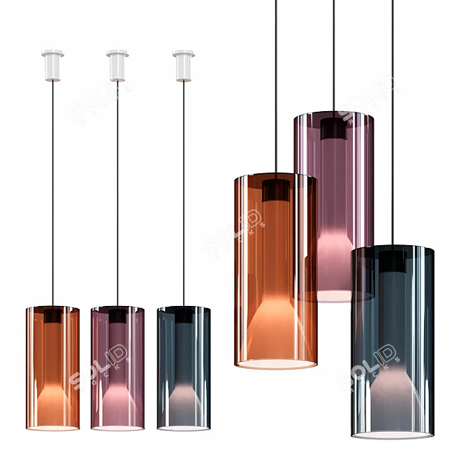 Sleek Design Lamps Collection 3D model image 1