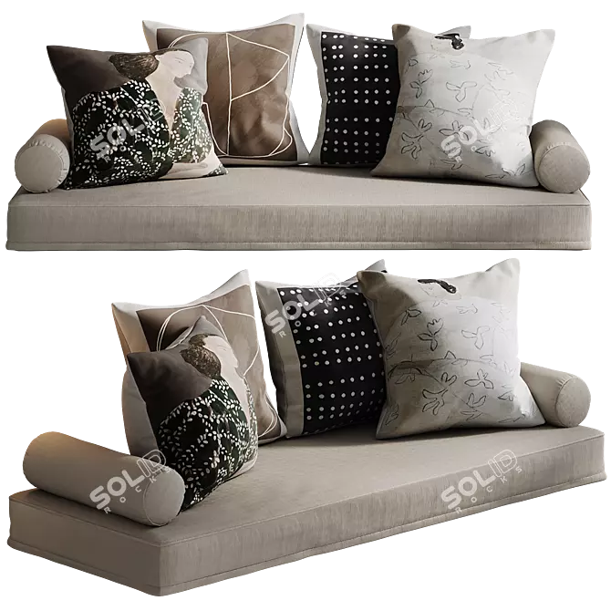 Medicci Cushion Set | Decorative Lounge 3D model image 1