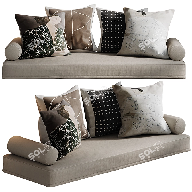 Medicci Cushion Set | Decorative Lounge 3D model image 6