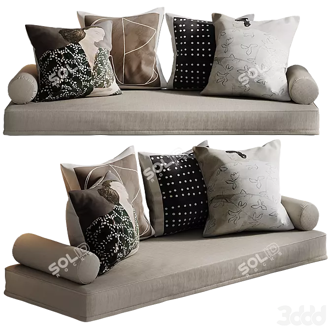 Medicci Cushion Set | Decorative Lounge 3D model image 9