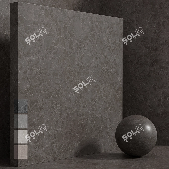 Seamless Stone Box Texture Set 3D model image 1