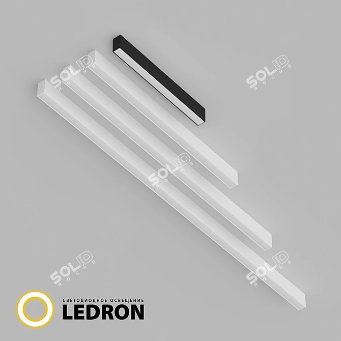 LED Linear Line Lights 3D model image 1