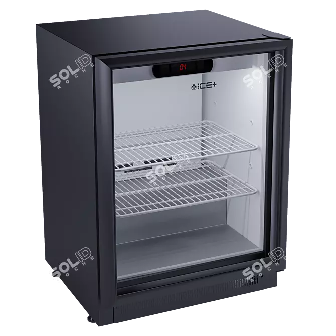 Mini Bar Glass Display Showcase 3D model image 2