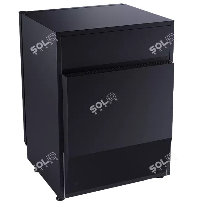 Mini Bar Glass Display Showcase 3D model image 3