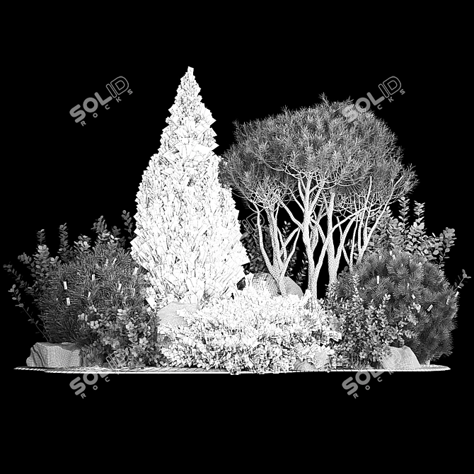 Premium Landscape Plant Collection 3D model image 7