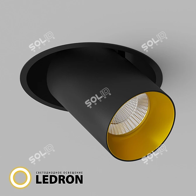 Mini LED Recessed Light Fixture 3D model image 1