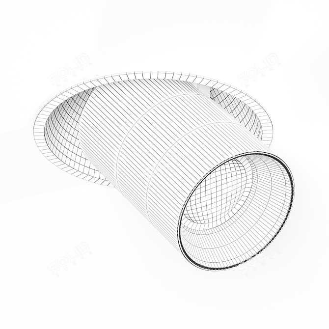 Mini LED Recessed Light Fixture 3D model image 6