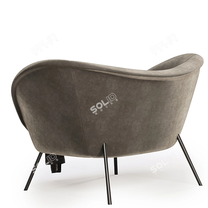 Modern and Stylish Armchair - 4 Colors 3D model image 6