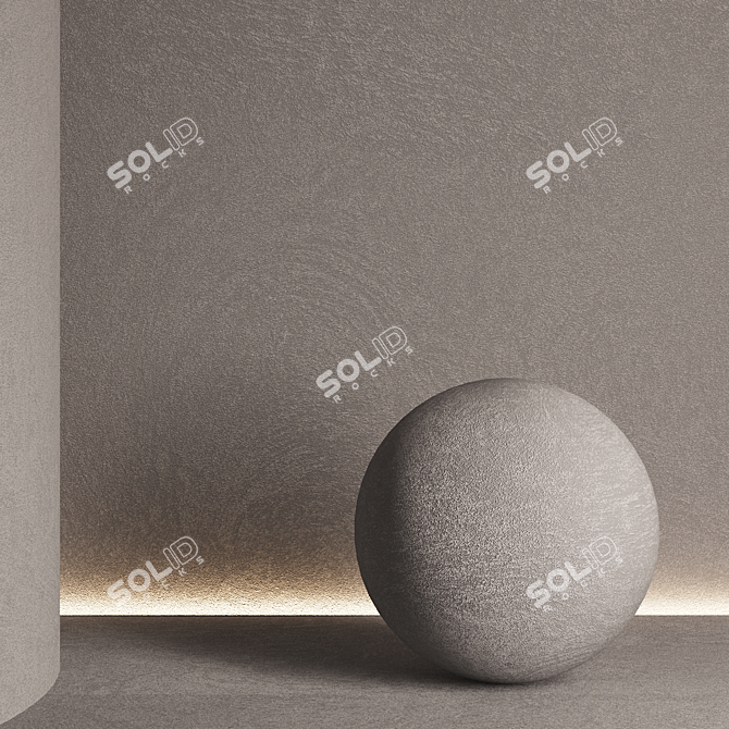  Seamless Decorative Plaster Texture Set 3D model image 5