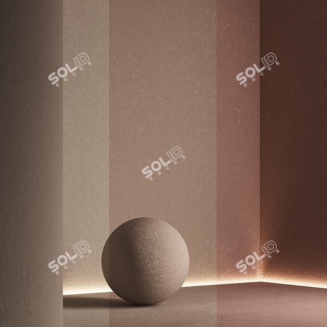  Seamless Decorative Plaster Texture Set 3D model image 6